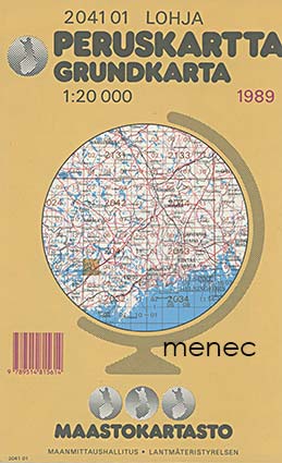 Lohja, peruskartta 1989 