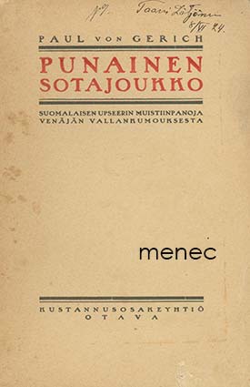 Gerich, Paul von - Punainen sotajoukko 