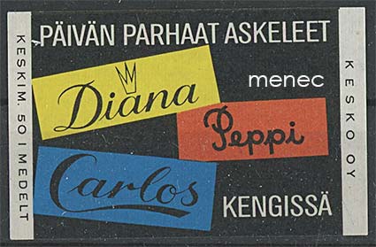Tulitikkuetiketti, naisten kenkämuotia 