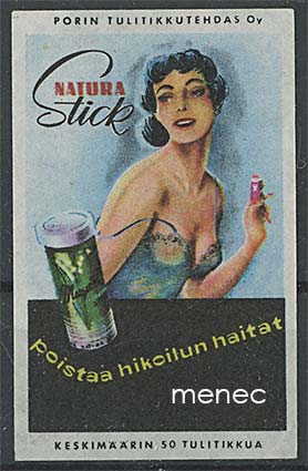 Tulitikkuetiketti, Natura Stick, poistaa hikoilun haitat 