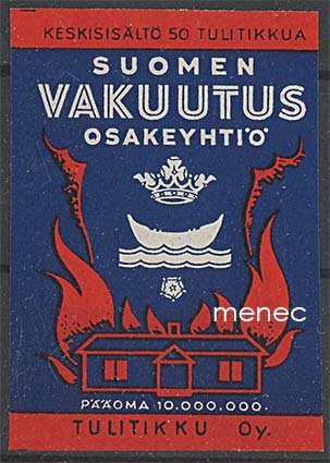 Tulitikkuetiketti, Suomen Vakuutusosakeyhtiö 