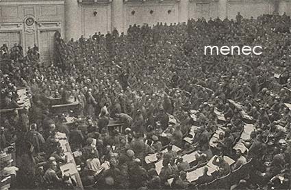 Venäjä, sotilaitten kokous Valtakunnan duumassa 6.3.1917 
