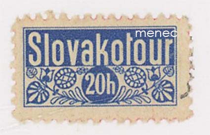 Slovakia, veromerkki Slovakotour, 20 h 