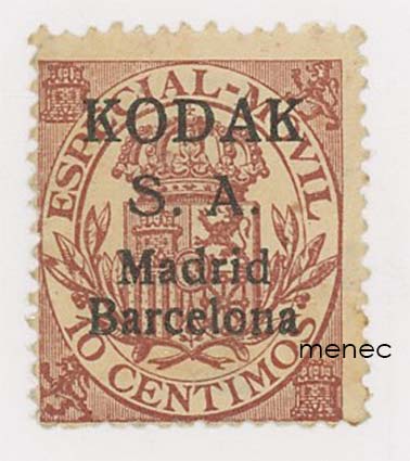 Espanja, Kodak-mainosmerkki 1904 
