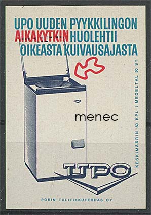 Tulitikkuetiketti, UPO uuden pyykkilingon aikakytkin 