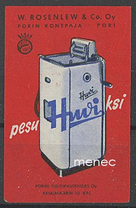 Tulitikkuetiketti, Pesu Huviksi 