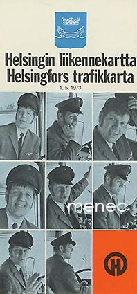 Helsingin liikennekartta 1.5.1973 