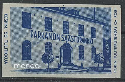 Tulitikkuetiketti, Parkanon Säästöpankki 