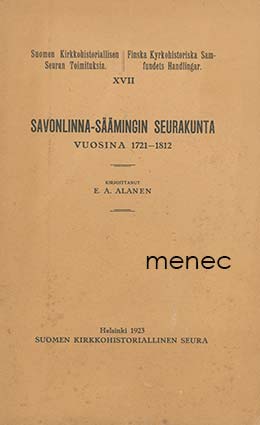 Alanen, E. A. - Savonlinna-Säämingin seurakunta 