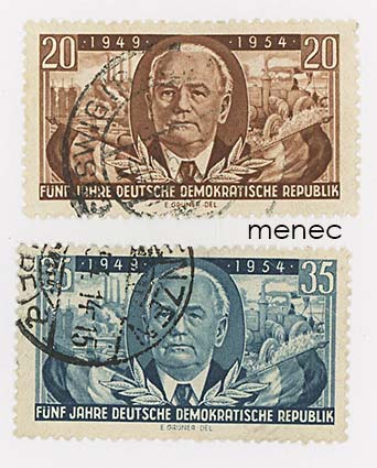 Saksa, DDR, DDR 5 vuotta, Wilhelm Pieck 1954 