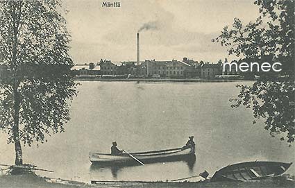 Mänttä, tehtaat, veneilijöitä 