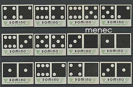 Tulitikkuetikettejä, Jugoslavia, Domino-sarja 24 kpl 