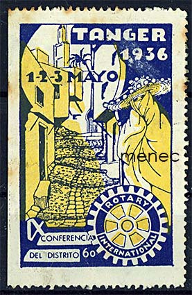 Marokko, kirjeensulkija 1936, Rotarykokous Tangerissa 