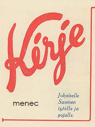 Jokaiselle Suomen tytölle ja pojalle, esite 
