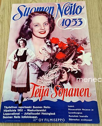 Suomen Neito 1953 - Teija Sopanen 