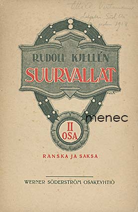 Kjellén, Rudolf - Suurvallat II. Ranska ja Saksa 