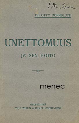 Dornbluth, Otto - Unettomuus ja sen hoito 