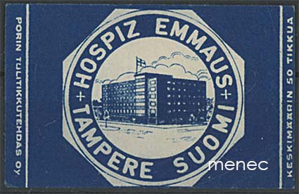 Tulitikkuetiketti, Hospiz Emmaus, Tampere 