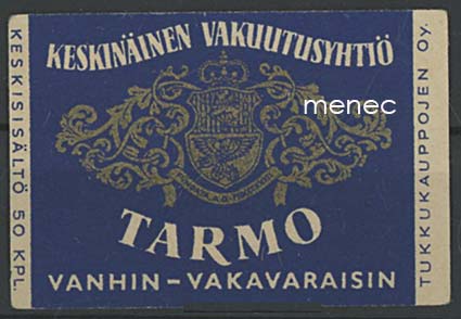 Tulitikkuetiketti, Keskinäinen Vakuutusyhtiö Tarmo 