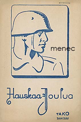 Kenttäpostikorttikansio, käyttämätön, sisällä 20 korttia 