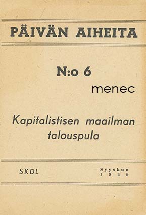 Päivän aiheita N:o 6. Syyskuu 1949 