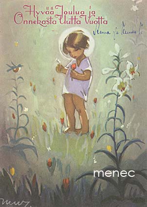 Wendelin, Martta - Jeesus-lapsi kukkakedolla 