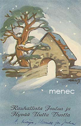 Wendelin, Martta - Joulukortit 1955 
