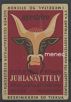 Tulitikkuetiketti, Ayrshire juhlanäyttely, Helsinki 