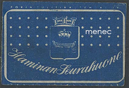 Tulitikkuetiketti, Haminan Seurahuone 