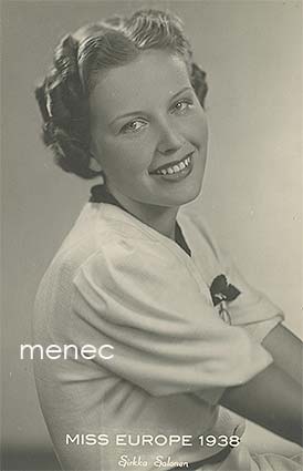 Miss Eurooppa 1938, Sirkka Salonen, Suomi 