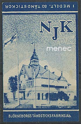 Tulitikkuetiketti, Nyländska jaktklubben, Helsinki 