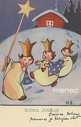 Sjöstedt, Helga - Tiernapojat, pienoiskortti 