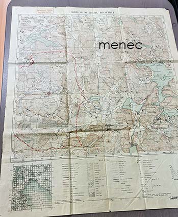 Ihojärvi, kartta 6800/10 30o 500/10 