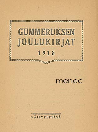 Gummeruksen joulukirjat 1918 