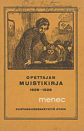 Opettajan muistikirja 1928-1929 
