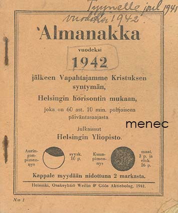 Almanakka 1942 