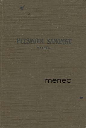 Helsingin Sanomain asiamiehen muistikirja 1926 