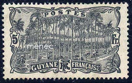 Ranska, Guyana, käyttösarjaa 1904, 5Fr 