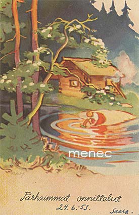 Wendelin, Martta - Nainen saunarannassa 