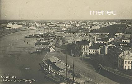 Viipuri, näköala Linnan Tornista 