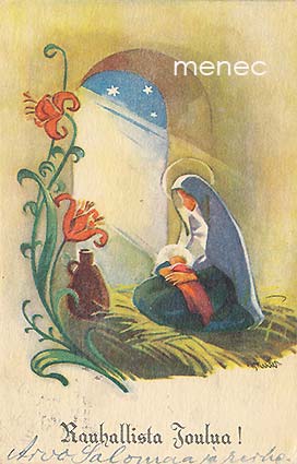 Wendelin, Martta - Maria ja Jeesus-lapsi majassa 