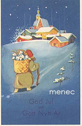 Wendelin, Martta - Joulupukki kylätiellä 