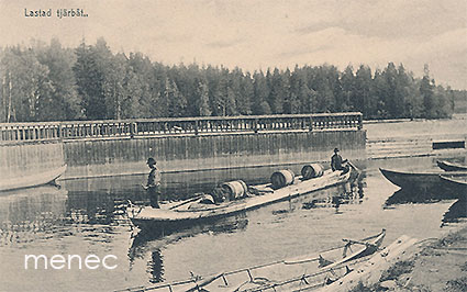 Kajaani, lastattu tervavene 