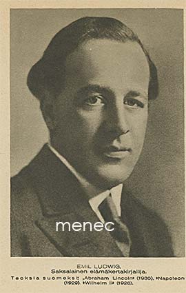 Emil Ludwig, saksalainen elämäkertakirjailija 