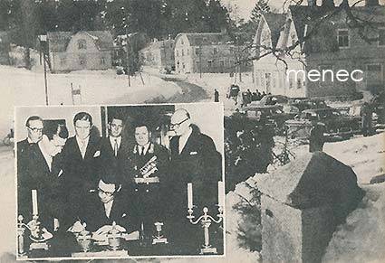 Kirkkonummen keskustaa 1956 