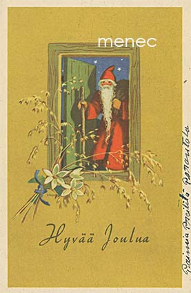 Wendelin, Martta - Joulupukki ovella 
