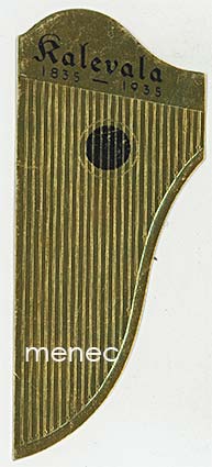 Fazer, makeisrasian kansi, kannel, Kalevala 1835-1935 