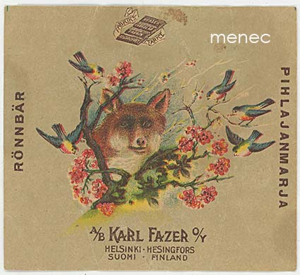 Pihlajanmarja-makeisetiketti 