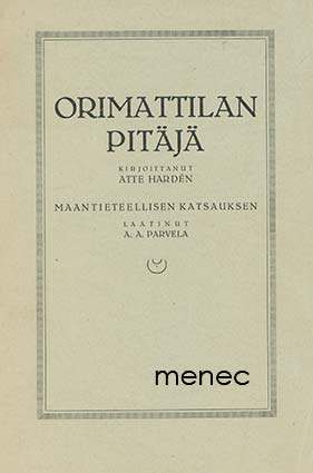Hardén, Atte - Orimattilan pitäjä 