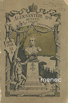 Topelius, Zachris - Aleksanteri II:sen muisto huhtikuun 29 p:nä 1894 